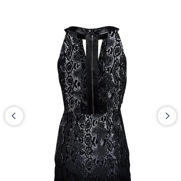 PARKER faded python mini-dress with open back. - Picture 2 of 8